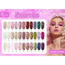 PROMO ACRILICO ESCARCHADO 1/4 DE ONZ. NAIL CENTER PINK WEEK 12 PZS. SURTIDAS