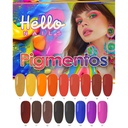 PROMO PIGMENTO HELLO NAILS 1/4 DE ONZ.  PINK WEEK 6 PZS. SURTIDAS