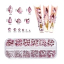 SET DE CRISTALES ROSA CRISTAL