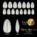 TIP GEL UP SHORT ALMOND NATURAL 600 PIEZAS