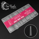 TIP NAIL CENTER COFFIN XXXL SIN CURVA C CLEAR