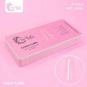 TIPS NAIL CENTER SALON SHAPES FLAT COFFIN CRISTAL 600 PIEZAS