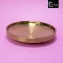 BANDEJA REDONDA DORADA