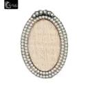 MINI MARCO OVAL NEGRO VIP CON PERLAS