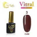 GEL VIP COLOR 8ML VITRAL 3 CAFE