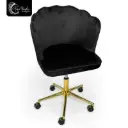 SILLA SHELL COLOR BLACK CON RUEDAS