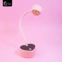 LAMPARA PARA GEL UP BLING BLING CORAZON ROSA BEBE