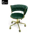 SILLA CAMI COLOR GREEN CON RUEDAS