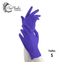 CAJA GUANTES MEZCLA DE VINILO / NITILO TALLA S MORADO